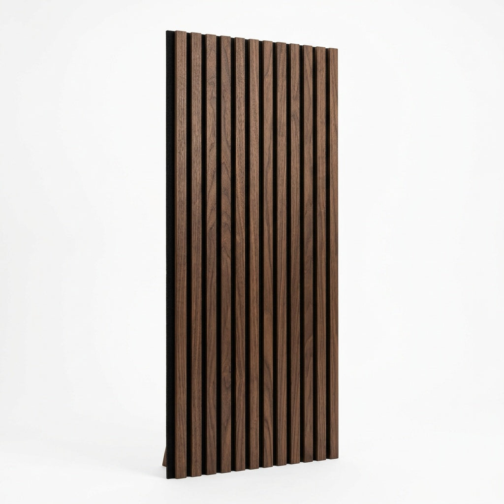 Zürichberg XL Walnut Acoustic Wall Panel — 270 × 110 cm